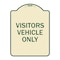 Signmission Reserved Parking Visitor Vehicles Heavy-Gauge Aluminum Architectural Sign, 24" x 18", TG-1824-23013 A-DES-TG-1824-23013 - alternate 1